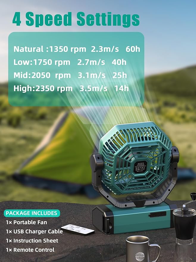 Portable Rechargeable Fan - Image 2