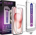 2 Pack Screen Protector for iPhone 14 Pro/iPhone 15 / iPhone 16, 9H Tempered by Unknown
