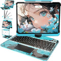 Intermerge for iPad 9th 10.2 inch Keyboard Case, 360° Transparent Multi-Touch by Intermerge