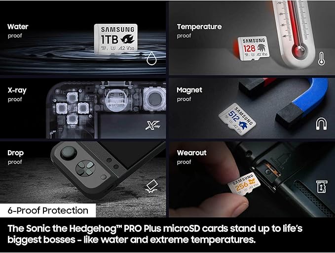 Samsung PRO Plus Sonic The Hedgehog + Adapter, 256GB microSDXC, Up-to 180MB/s - Image 6