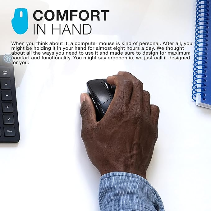 JLab JBuds Wireless Mouse, Connect Via Bluetooth or USB Wireless Dongle - Image 5