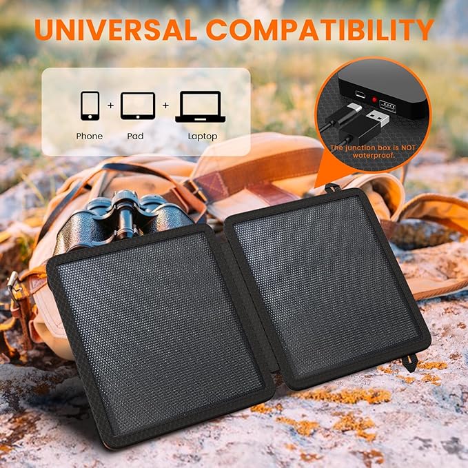 REDIGOO Portable 10W Solar Panel Charger, Mini Solar Panel - Image 4