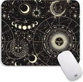 Square Mouse Pad Moon Sun, Personalized Premium-Textured Custom Mouse Mat Design by Armanza