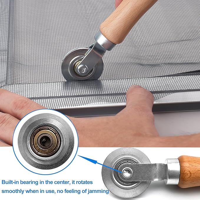 BAYTORY Window Screen Repair Kit, Steel Roller Tool - Image 4