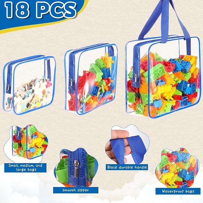 18 Packs Large Toy Storage Bags - Image 4