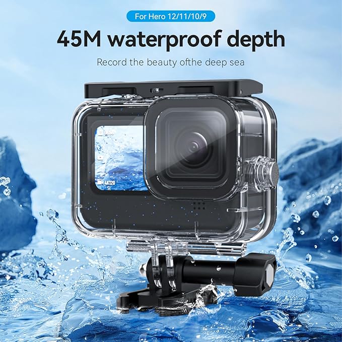 TELESIN Waterproof Case for GoPro Hero 13/12/11/10/9 Black, 60M/196FT - Image 5