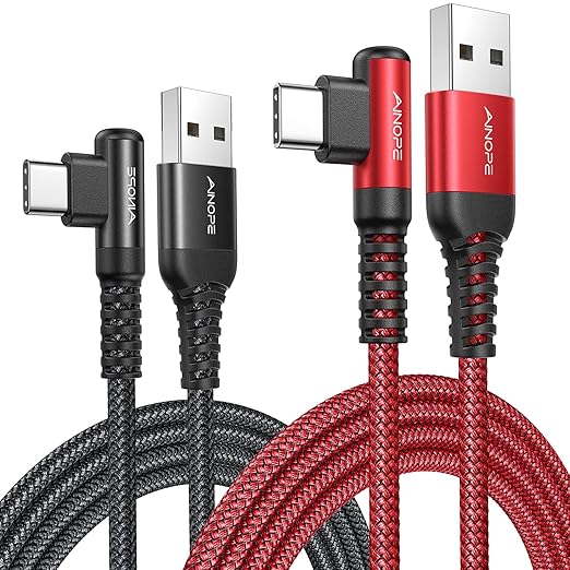 AINOPE USB C Cord 3.1A Fast Charge, Type C Charging Cable Right Angle, by AINOPE10yearsforphoneaccessories