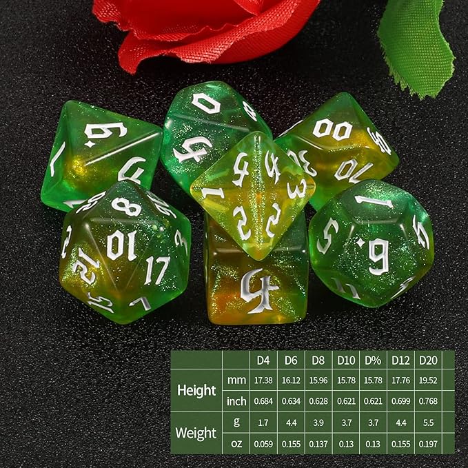 QMAY DND Dice Set -D&D Polyhedral Dice - Image 2