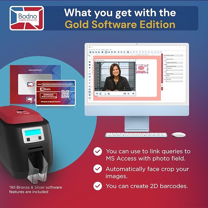 Bodno Magicard 400X Dual Sided ID Card Printer & Complete Supplies Package ID - Image 4