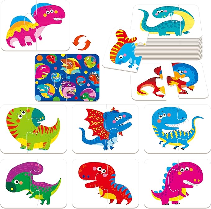 48 Dinosaurs Matching Puzzles by SpriteGru