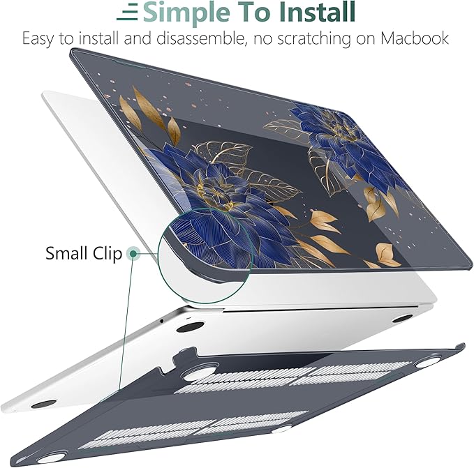 TWOLSKOO for M4 MacBook Air 13.6 inch Case 2025-2022 Release M4 A3240 M3 A3113 - Image 3