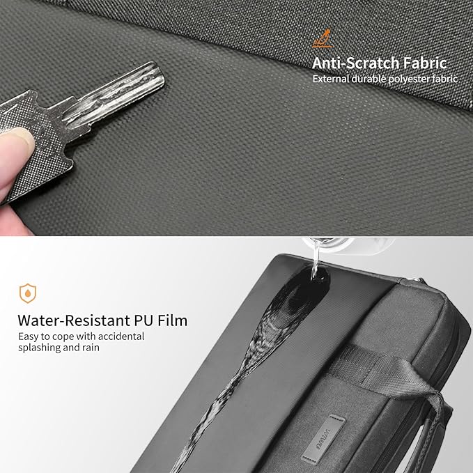 WIWU 14 Inch Laptop Bag for Men Women, Water-Resistant Laptop Case - Image 5