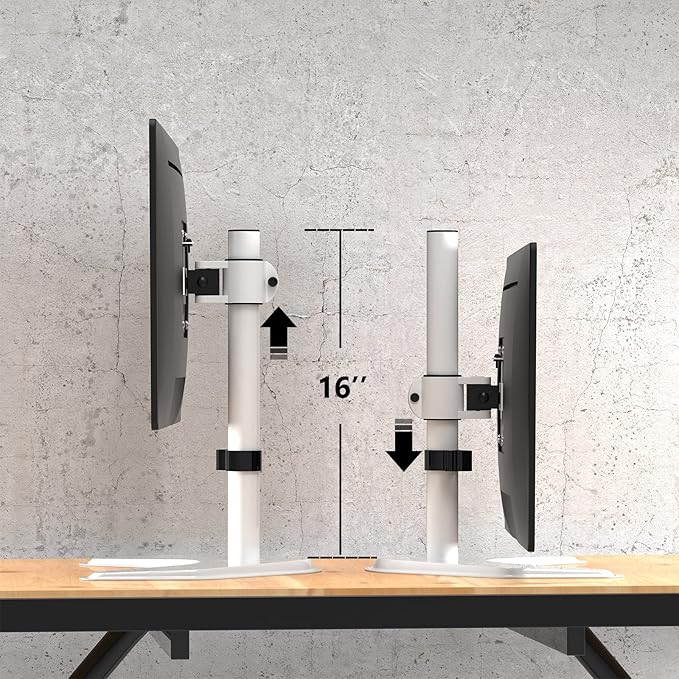WALI Single Monitor Stand, Free Standing Desk Stand - Image 8