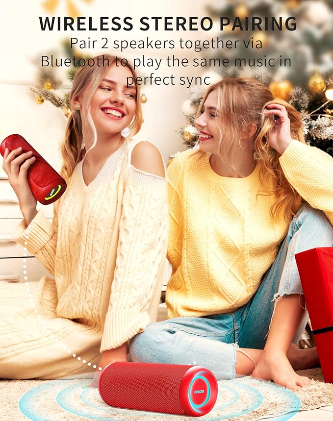 SOWO Portable Bluetooth Speaker, Waterproof IPX7, 25W Loud Wirelss Speaker - Image 7