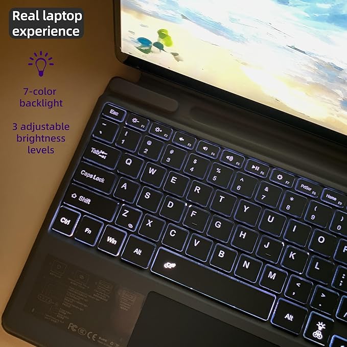 Keyboard for Microsoft Surface Pro Copilot+ / Pro 11 / Pro 10 / Pro 9 / Pro 8 / - Image 4