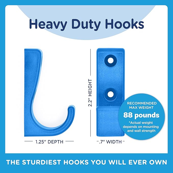 Heavy Duty Hooks for Hanging Coats, Baseball Hats - Image 6