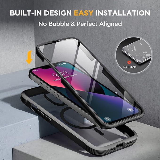 Miracase Magnetic Case for iPhone 13 Mini 5.4 Inch, - Image 4