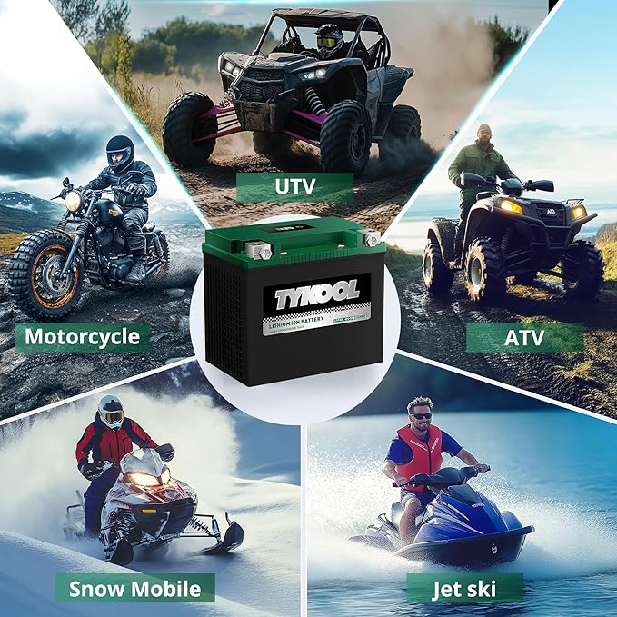 TYKOOL YIX30L-BS-STD, Lithium LiFePO4 Motorcycle Battery 12v, Digital Readout - Image 5