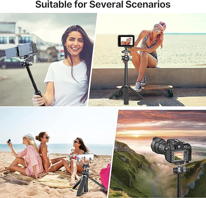 ULANZI Camera Tripod, MT-46 Aluminum Alloy Phone Tripod - Image 8