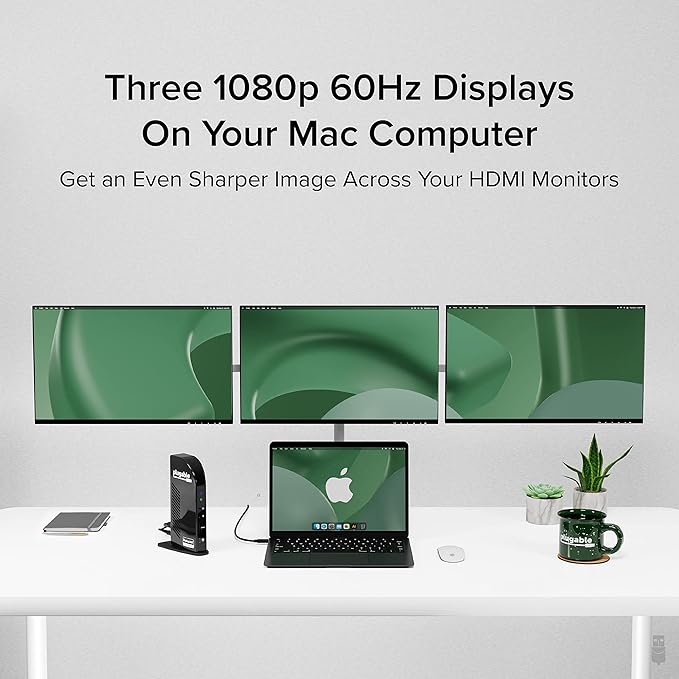 Plugable 14-in-1 USB C Docking Station | 4X HDMI Quad Dock - Image 4