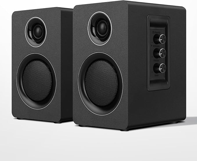 Computer Speakers for Desktop PC, Active Bookshelf Speaker by HearEveryDetailFeelEvery