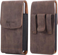 Universal Phone Holster Phone Pouch Case Belt Clip Belt Loops Card Slot Faux by Bourisen