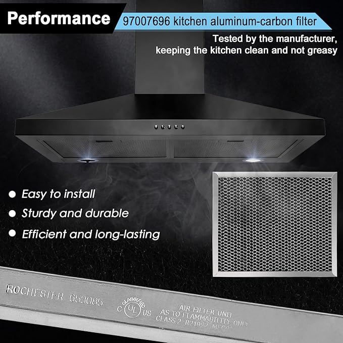 97007696 41F Grease Filter fit for B-roan Nu-tone Range Hood 8-3/4" x 10-1/2" - Image 5