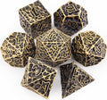 Haxtec Metal DND Dice Set Polyhedral D&D Dice Compatible by HaxtecDice