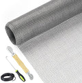 Screen Repair Kit Easy DIY Project 59" x 106" Fiberglass Screen Mesh by Lengtimo