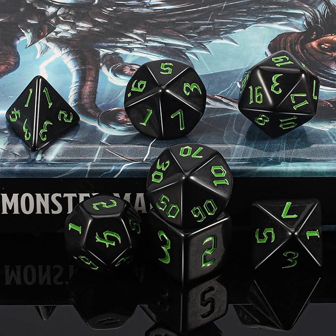 QMAY DND Dice Set -D&D Polyhedral Dice - Image 4
