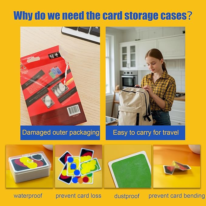 8 Pcs Playing Card Case, Small Clear Box, Plastic Deck Box, Card Deck Holder - Image 6