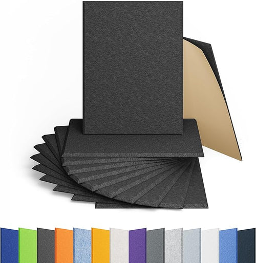 12 Pack Acoustic Panels Self Adhesive Sound Proof Foam, High Density Sound by Amantech