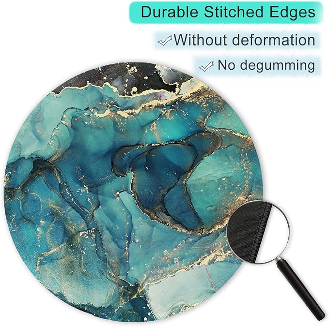 ITNRSIIET Round Mouse Pad with Stitched Edge Premium-Textured Waterproof - Image 5