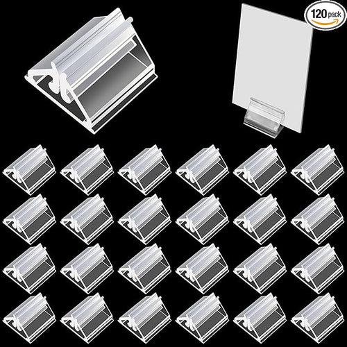 120 PCS Plastic Game Card Stands Blank Board Markers Holder by YHNTGB