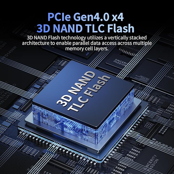 1TB SSD NVMe M.2 2280 PCIe Gen4 x4 Internal Solid State Drive - Image 3