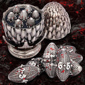 ARUOHHA DND Metal Dice Blood Splatter Dragon Egg Dice by ARUOHHA