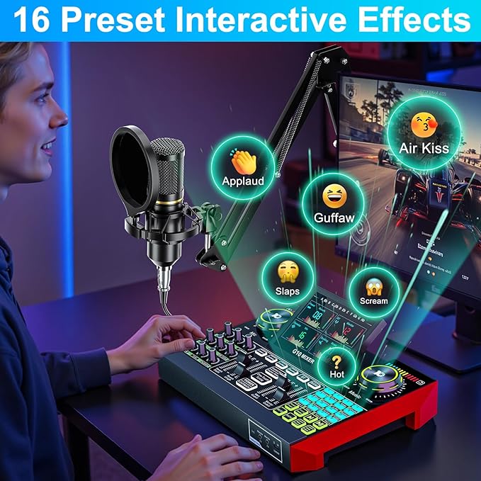 Podcast Equipment Bundle with 3.5mm Condenser Microphone - Image 7