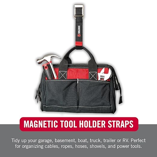 VELCRO Brand Heavy Duty Magnetic Storage Strap, Holds 15lbs, - Image 6