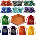 DND Dice Set 42 Pcs Polyhedral Dungeons and Dragons Rolling Dice by PUGED