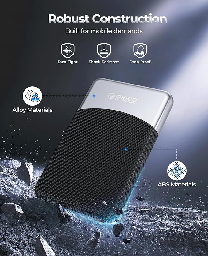 ORICO 4TB External SSD with 2 in 1 USB C Cable, Portable Solid State Drive USB - Image 6