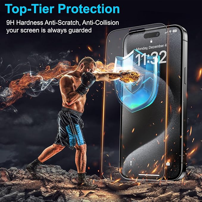 Mothca 2 Pack Matte Glass Screen Protector - Image 6