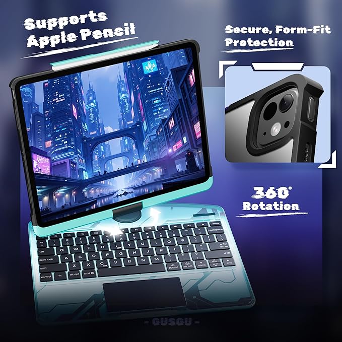 KITONE Transparent Case with Wireless Keyboard - Image 3