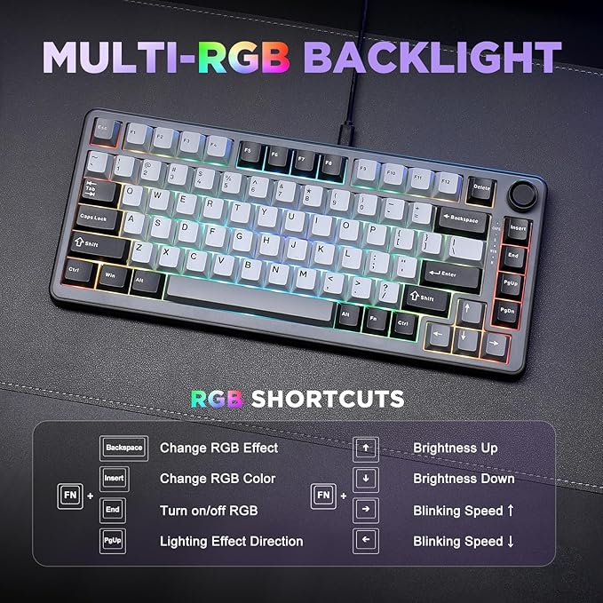 YUNZII B75 Mechanical Keyboard, 75% Layout - Image 6