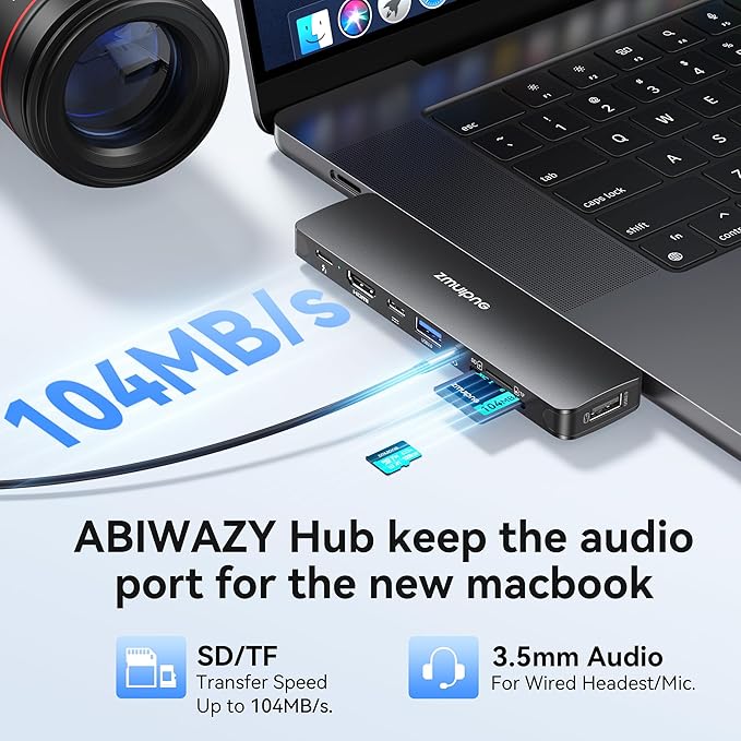 USB C Hub Adapter for MacBook Pro Air 2025-2016 Docking Station for MacBook M4 - Image 7