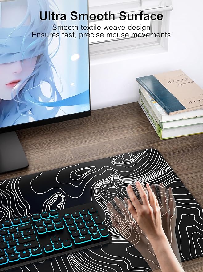 TopMade Mouse Pad with 15W Fast Wireless Charging, 31.5"x15.75" XXL Large - Image 4