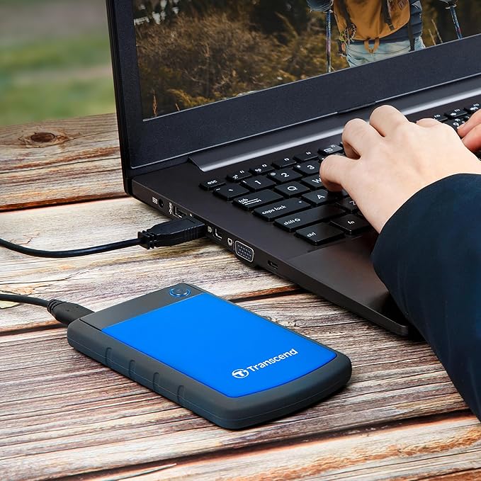 Transcend 1TB USB 3.1 Gen 1 StoreJet 25H3B SJ25H3B Rugged External Hard Drive - Image 4