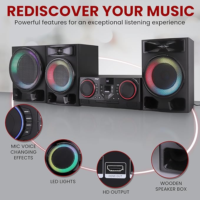 Pyle 4-Piece Bluetooth Stereo System - Image 6