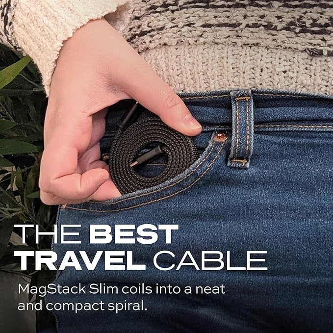 Statik MagStack USB C to USB C Cable, Magnetic Anti Tangle Flat Type C Charger - Image 2
