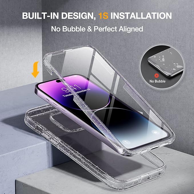 Miracase Glass Series Designed for iPhone 14 Pro Case 6.1 Inch, Upgrade - Image 2