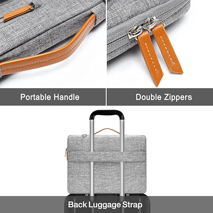 MOSISO 360 Protective Laptop Shoulder Bag, 15-15.6 inch Computer Bags Compatible - Image 4